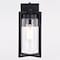 Vaxcel Kilbourne 1 Light Black Dusk to Dawn Outdoor Wall Lantern Clear Glass T0646 - alternate 2